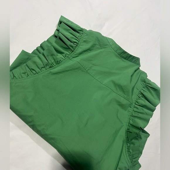 Express Green Ruffle Sleeve Top - Picture 4 of 6